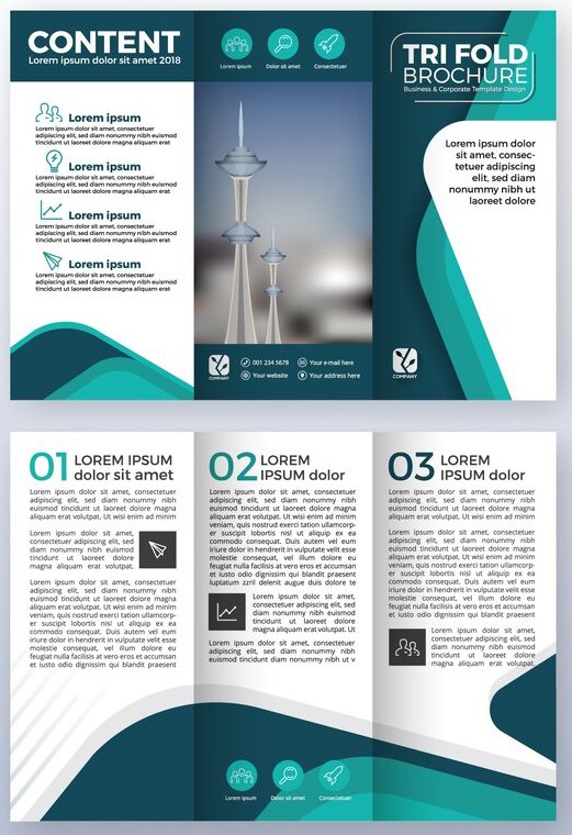Premium brochure print sample